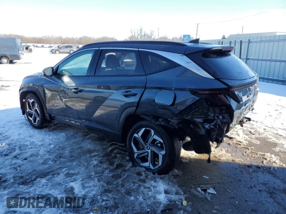 2024 Hyundai Tucson Limited with VIN 5NMJECDE1RH365037, listed as a Copart auction lot 45140755 with 14,393 mi miles and Salvage Title. Bid and sale history available at carsss.com. Image 2.