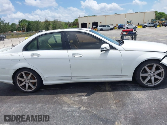 2014 Mercedes-Benz C 250 Sport with VIN WDDGF4HB0EG255701, listed as a IAAI auction lot 42213602 with 107,102 mi miles and . Bid and sale history available at carsss.com. Image 13.