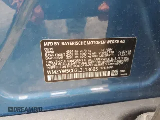 2020 MINI Countryman Cooper with VIN WMZYW5C03L3L13685, listed as a Copart auction lot 58035445 with Not provided miles and Salvage title. Bid and sale history available at DreamBid. Image 12.