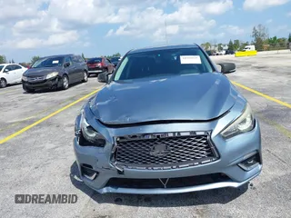 2018 Infiniti Q50 Luxe with VIN JN1EV7AP5JM590494, listed as a IAAI auction lot 41936520 with 101,580 mi miles and . Bid and sale history available at carsss.com. Image 13.