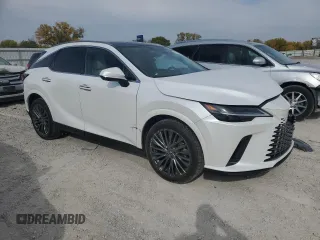 2024 Lexus RX with VIN 2T2BAMCA8RC039791, listed as a Copart auction lot 77801934 with 26,377 mi miles and Salvage Title. Bid and sale history available at carsss.com. Image 4.