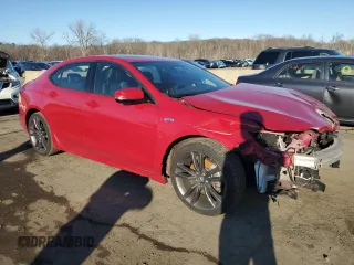 2019 Acura TLX w/A-Spec Pkg with VIN 19UUB2F65KA005230, listed as a Copart auction lot 48872145 with 61,992 mi miles and Salvage Title. Bid and sale history available at carsss.com. Image 4.