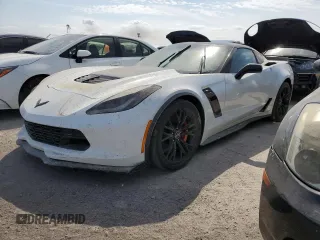 2015 Chevrolet Corvette Z06 2LZ with VIN 1G1YS2D65F5604221, listed as a Copart auction lot 74049024 with 0 mi miles and Salvage Title. Bid and sale history available at carsss.com. Image 1.