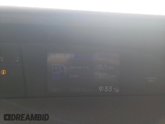 2014 Honda Civic EX-L with VIN 19XFB2F90EE079318, listed as a Copart auction lot 53682475 with 104,476 mi miles and Salvage Title. Bid and sale history available at DreamBid. Image 9.