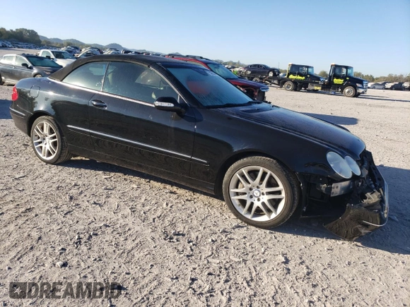 2009 Mercedes-Benz CLK 350 with VIN WDBTK56F69T107693, listed as a Copart auction lot 75328314 with 120,273 mi miles and Salvage Title. Bid and sale history available at DreamBid. Image 4.