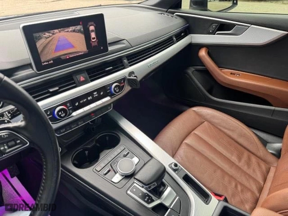 2018 Audi A5 Coupe Premium Plus with VIN WAUPNAF50JA002963, listed as a Copart auction lot 53627915 with 142,594 mi miles and Clean Title. Bid and sale history available at carsss.com. Image 10.