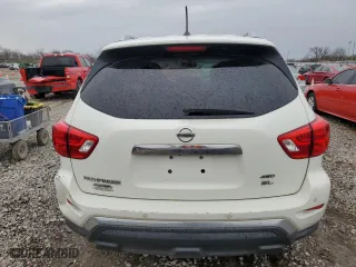 2017 Nissan Pathfinder S with VIN 5N1DR2MM1HC674583, listed as a Copart auction lot 51873795 with 128,539 mi miles and Clean Title. Bid and sale history available at carsss.com. Image 6.