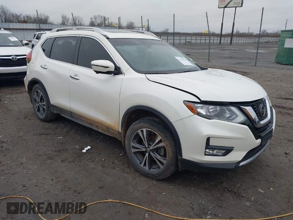 2019 Nissan Rogue SV with VIN JN8AT2MT4KW263267, listed as a IAAI auction lot 41155792 with 106,668 mi miles. Bid and sale history available at carsss.com. Image 1.