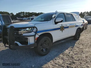 2022 Chevrolet Tahoe Commercial with VIN 1GNSKLED6NR154657, listed as a Copart auction lot 75479404 with 52,769 mi miles and Salvage Title. Bid and sale history available at carsss.com. Image 1.
