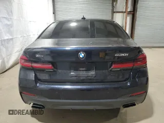 2021 BMW 5 Series 530i xDrive with VIN WBA13BJ09MWX11590, listed as a Copart auction lot 45323525 with 77,634 mi miles and Clean Title. Bid and sale history available at carsss.com. Image 6.