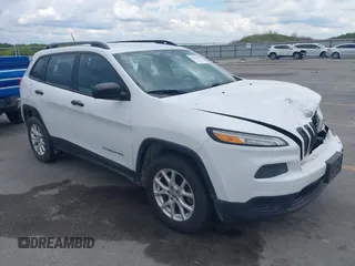 2015 Jeep Cherokee Sport with VIN 1C4PJMAB6FW773872, listed as a IAAI auction lot 42376516 with 135,209 mi miles and . Bid and sale history available at DreamBid. Image 1.