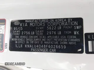 2015 Kia K900 Premium with VIN KNALU4D48F6026659, listed as a IAAI auction lot 41390604 with 70,955 mi miles. Bid and sale history available at carsss.com. Image 9.