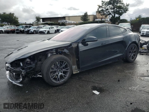 2024 Tesla Model S with VIN 5YJSA1E54RF536092, listed as a Copart auction lot 85934334 with 11,451 mi miles and Salvage title. Bid and sale history available at DreamBid. Image 1.