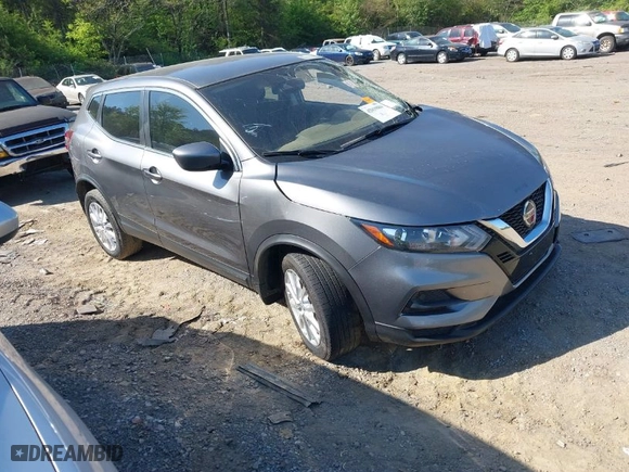 2021 Nissan Rogue Sport S with VIN JN1BJ1AV9MW305766, listed as a IAAI auction lot 42019884 with 64,500 mi miles. Bid and sale history available at carsss.com. Image 1.