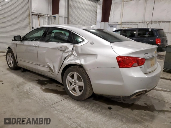 2015 Chevrolet Impala LTZ with VIN 1G1165S38FU137737, listed as a Copart auction lot 52447995 with 104,999 mi miles and Salvage Title. Bid and sale history available at DreamBid. Image 2.