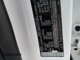 2022 Hyundai Tucson SE with VIN 5NMJACAE3NH079331, listed as a Copart auction lot 41668625 with 48,328 mi miles and Salvage Title. Bid and sale history available at carsss.com. Image 14.