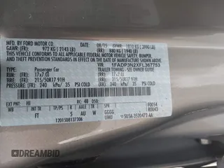 2015 Ford Focus Titanium с VIN 1FADP3N2XFL367753, выставлен на аукционе IAAI как лот 42695722 с пробегом 26 565 миль миль и . История ставок и продаж доступна на DreamBid. Изображение 9.