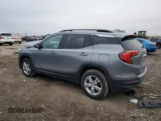 2021 GMC Terrain SLE with VIN 3GKALTEVXML327066, listed as a Copart auction lot 44121895 with 60,045 mi miles and Salvage Title. Bid and sale history available at carsss.com. Image 2.