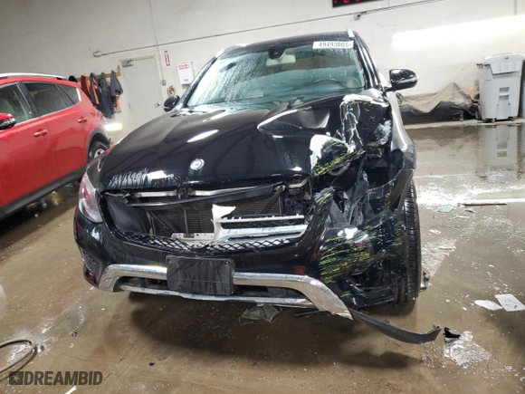 2017 Mercedes-Benz GLC with VIN WDC0G4KB0HF192976, listed as a Copart auction lot 49493005 with 107,499 mi miles and Salvage Title. Bid and sale history available at carsss.com. Image 5.