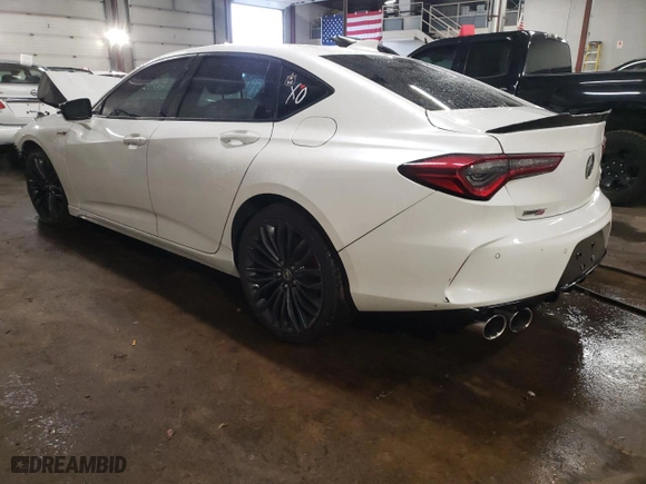 2021 Acura TLX Type S with VIN 19UUB7F02MA001227, listed as a Copart auction lot 85493274 with 63,049 mi miles and Salvage Title. Bid and sale history available at carsss.com. Image 2.