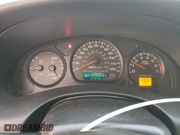 2004 Chevrolet Monte Carlo LS with VIN 2G1WW12EX49165520, listed as a Copart auction lot 82370694 with 97,576 mi miles and Salvage Title. Bid and sale history available at carsss.com. Image 9.