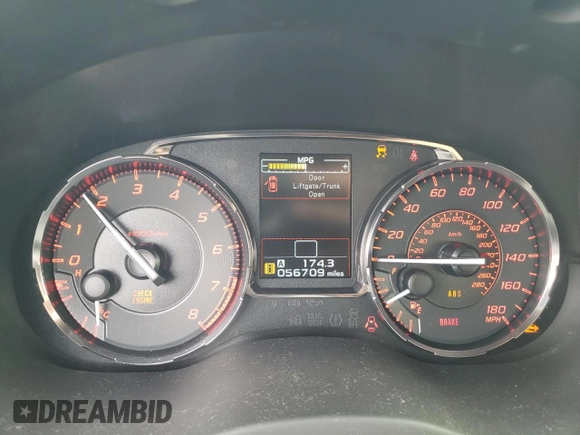 2016 Subaru WRX с VIN JF1VA1B67G9807380, выставлен на аукционе Copart как лот 55435065 с пробегом 56 709 миль миль и Списание • Salvage title. История ставок и продаж доступна на DreamBid. Изображение 9.