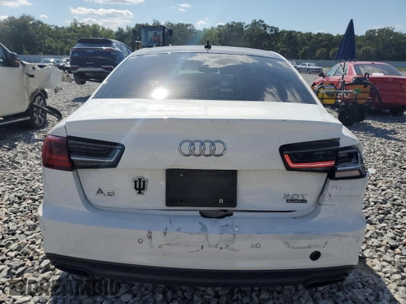 2016 Audi A6 Premium with VIN WAUFFAFCXGN186074, listed as a Copart auction lot 56920015 with 124,382 mi miles and Salvage title. Bid and sale history available at DreamBid. Image 6.