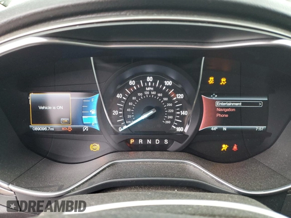 2017 Ford Fusion SE with VIN 3FA6P0HDXHR170235, listed as a Copart auction lot 49160355 with 89,096 mi miles and Salvage Title. Bid and sale history available at carsss.com. Image 9.