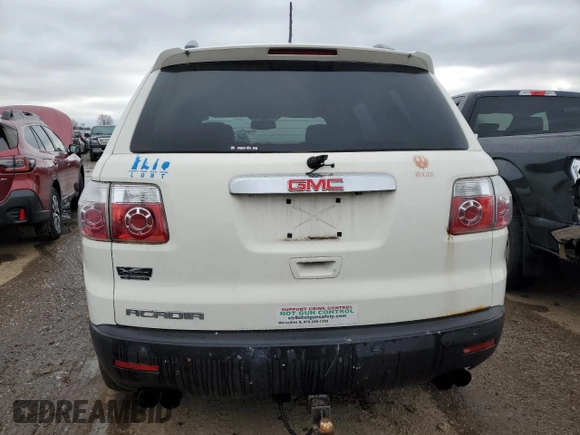 2010 GMC Acadia SLE with VIN 1GKLRLED1AJ152742, listed as a Copart auction lot 89223145 with 195,656 mi miles and Salvage Title. Bid and sale history available at DreamBid. Image 6.