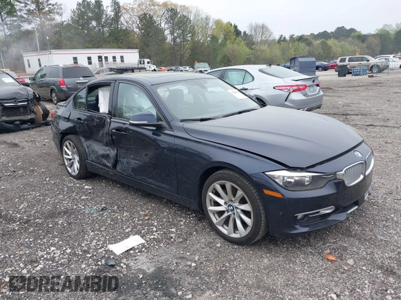 2013 BMW 3 Series 328i with VIN WBA3A5G53DNP21931, listed as a IAAI auction lot 41943707 with 83,696 mi miles. Bid and sale history available at carsss.com. Image 1.