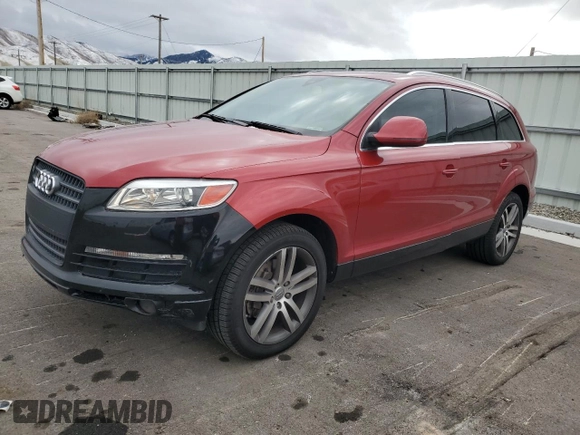 2008 Audi Q7 4.2L Premium with VIN WA1BV74LX8D015742, listed as a Copart auction lot 81179354 with 165,288 mi miles and Salvage Title. Bid and sale history available at carsss.com. Image 1.