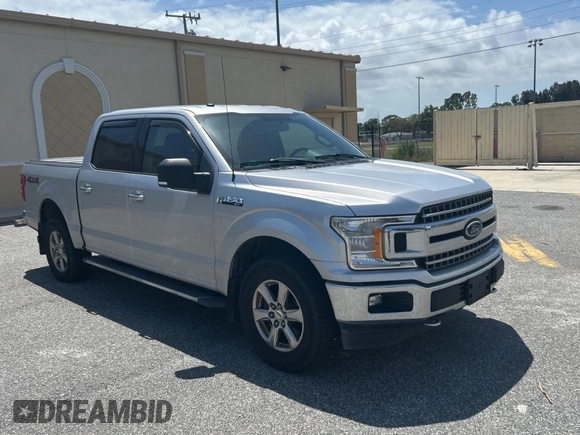2018 Ford F-150 XL with VIN 1FTEW1E54JFE20941, listed as a Copart auction lot 55782305 with 201,769 mi miles and Clean Title. Bid and sale history available at carsss.com. Image 1.