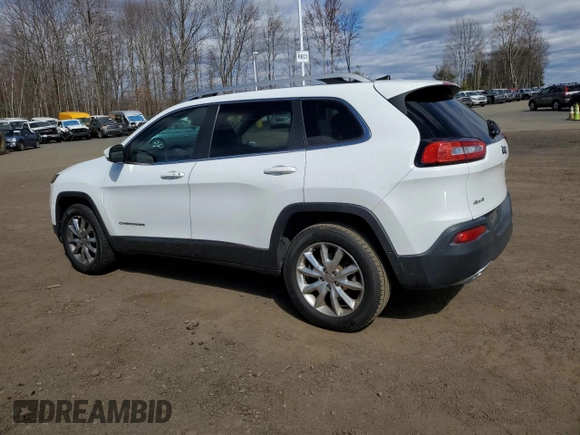 2016 Jeep Cherokee Limited with VIN 1C4PJMDS5GW188410, listed as a Copart auction lot 53299065 with 89,510 mi miles and Salvage Title. Bid and sale history available at DreamBid. Image 2.