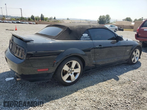 2007 Ford Mustang GT Deluxe with VIN 1ZVFT85H675224348, listed as a Copart auction lot 54993315 with 162,400 mi miles and Clean Title. Bid and sale history available at carsss.com. Image 3.