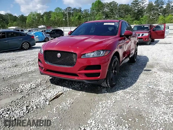 2018 Jaguar F-Pace 25t Premium with VIN SADCJ2FX6JA267072, listed as a Copart auction lot 52867035 with 77,057 mi miles and Salvage Title. Bid and sale history available at DreamBid. Image 14.