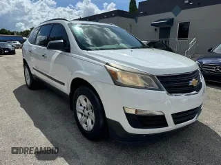 2016 Chevrolet Traverse LS z VIN 1GNKRFED2GJ236027, wystawiony jako Copart lot #49929765 z przebiegiem 117 234 mil mil oraz Szkoda całkowita • Salvage title. Historia ofert i sprzedaży dostępna na DreamBid. Obrazek 4.
