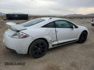 2008 Mitsubishi Eclipse SE-V6 with VIN 4A3AK64T68E014597, listed as a Copart auction lot 65401154 with 75,445 mi miles and Salvage Title. Bid and sale history available at carsss.com. Image 3.