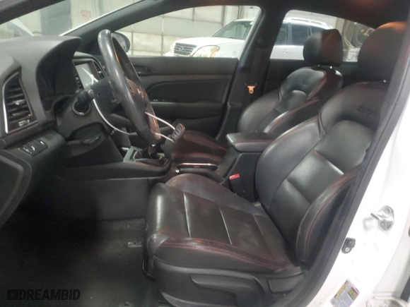 2018 Hyundai Elantra Sport with VIN KMHD04LB0JU628975, listed as a Copart auction lot 47574525 with 119,464 mi miles and Salvage Title. Bid and sale history available at carsss.com. Image 7.