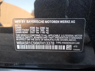 2019 BMW 3 Series 330i with VIN WBA5R1C56KFH13378, listed as a Copart auction lot 89337835 with 31,198 mi miles and Salvage Title. Bid and sale history available at carsss.com. Image 13.