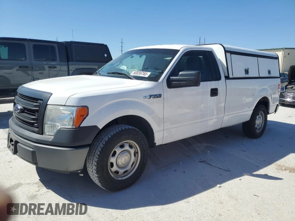 2014 Ford F-150 XL with VIN 1FTMF1CM4EKD33317, listed as a Copart auction lot 50059765 with 188,709 mi miles and Salvage title. Bid and sale history available at DreamBid. Image 1.
