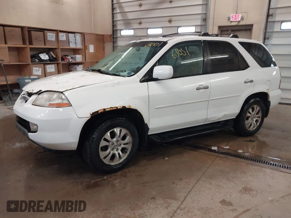 2003 Acura MDX Touring Pkg RES with VIN 2HNYD187X3H502233, listed as a IAAI auction lot 41863001 with 237,656 mi miles. Bid and sale history available at carsss.com. Image 2.