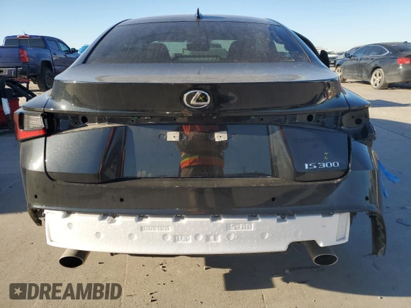 2024 Lexus IS 300 with VIN JTHDA1D2XR5128907, listed as a Copart auction lot 89364525 with 10,573 mi miles and Salvage title. Bid and sale history available at DreamBid. Image 6.