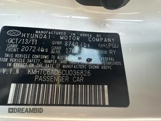 2012 Hyundai Veloster w/Gray Int с VIN KMHTC6AD6CU036826, выставлен на аукционе Copart как лот 48781135 с пробегом 169 498 миль миль и Чистый • Clean title. История ставок и продаж доступна на DreamBid. Изображение 10.