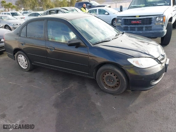 2004 Honda Civic LX with VIN 2HGES16564H561900, listed as a IAAI auction lot 41626019 with 169,533 mi miles. Bid and sale history available at carsss.com. Image 1.