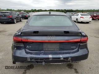 2021 Audi A7 Premium Plus with VIN WAUR2AF26MN081141, listed as a Copart auction lot 62946624 with 27,260 mi miles and Salvage Title. Bid and sale history available at carsss.com. Image 6.