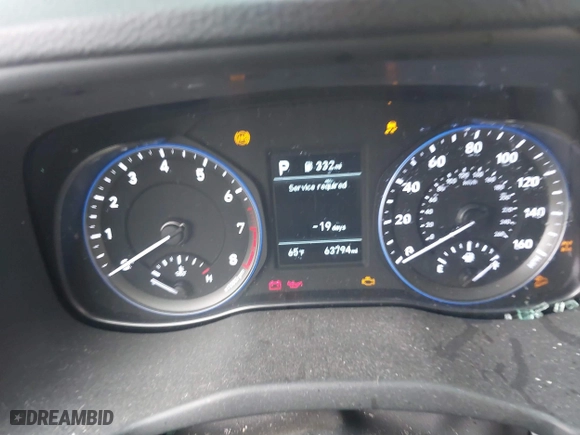 2020 Hyundai Kona SE with VIN KM8K1CAA5LU417461, listed as a IAAI auction lot 41724574 with 63,794 mi miles. Bid and sale history available at carsss.com. Image 7.