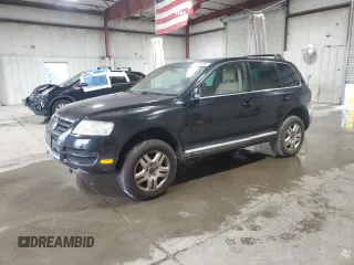 2004 Volkswagen Touareg with VIN WVGCM67L74D005050, listed as a Copart auction lot 62314225 with 110,592 mi miles and Salvage title. Bid and sale history available at DreamBid. Image 1.
