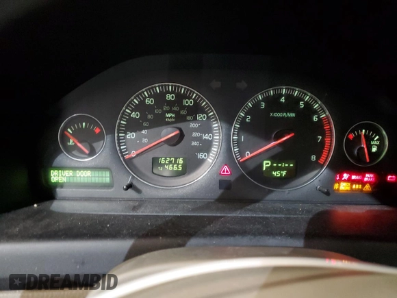2004 Volvo V70 с VIN YV1SJ59H842437261, выставлен на аукционе Copart как лот 41640795 с пробегом 162 716 миль миль и Списание • Salvage title. История ставок и продаж доступна на DreamBid. Изображение 9.