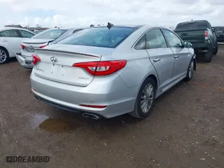 2015 Hyundai Sonata 2.4L Sport with VIN 5NPE34AF4FH036129, listed as a IAAI auction lot 41740812 with 79,483 mi miles. Bid and sale history available at carsss.com. Image 4.