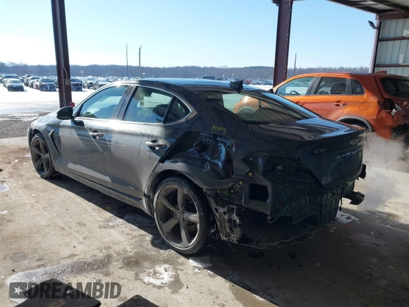 2020 Genesis G70 2.0T with VIN KMTG44LA3LU046192, listed as a IAAI auction lot 41377476 with 35,956 mi miles and . Bid and sale history available at DreamBid. Image 3.